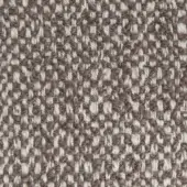 Tweed-like fabric texture in muted gray-brown and off-white, with a dense, irregular woven pattern and matte finish; sample labeled “fiesole g248”.